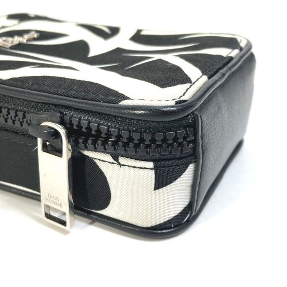 DIOR HOMME Accessory box with key ring Cigarette case Tribal Bicolor Pouch - Picture 12 of 16